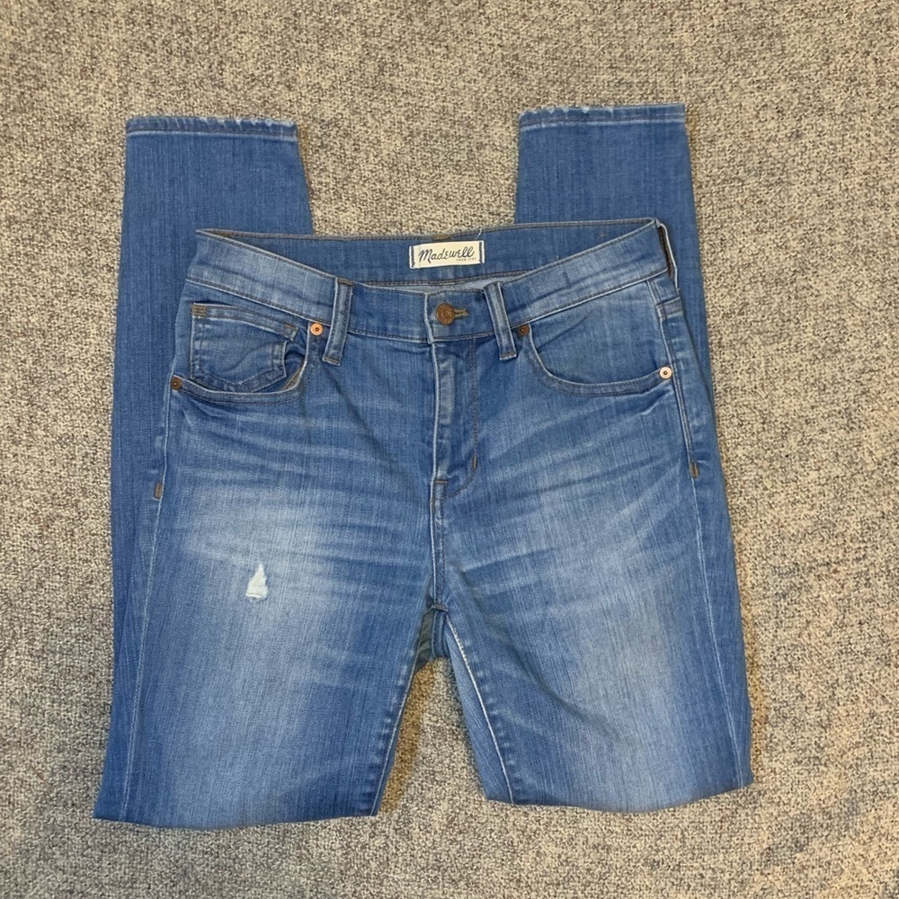 Madewell 9” Distressed High Riser Skinny Skinny
